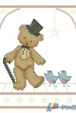 Leisure Arts 348 Teddies 10 Top Hat Teddy