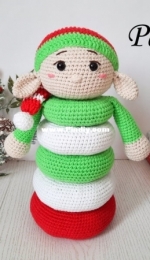 Raiskay Toys - Svetlana Rayskaya - Santas little helper pyramid