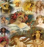 Cross Stitch Collectibles - AMM 36 - Mucha Collage