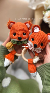 Happiness by Kris - Kristina Lysova - Кристина Лысова - Rattle Fox - Погремушка Лисёнок - Russian