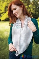 Subtle Stripes Cowl by Emily Ringelman/Knit Picks-Free