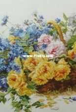 Alisa 2-27 Roses and Cornflowers PCS