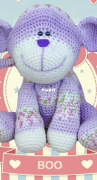 Kawaii Designs - Angela Tunstall - Boo the Button Monkey