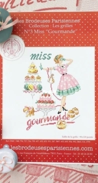 Les Brodeuses Parisiennes - LBP - Miss Gourmande by V. Enginger XSD
