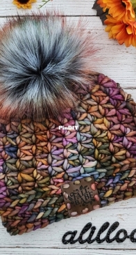 A Lil Loopy - ALilLoopy - Nikki Little - Super Bulky Starburst Beanie
