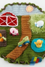 Lion Brand Yarn-L20691-Down On the Farm Playmat-Free