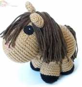 Llama Lou Crochet - Monsters Toy Box - Alyssa Voznak - Giddy-Up the Horse