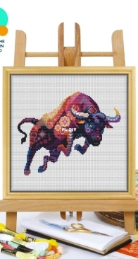 Awesome Pattern Studio - CS617 - Mandala Bull XSD