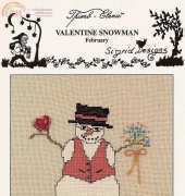 Sigrid Designs Thimb-Elena - Valentine Snowman February