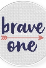 Daily Cross stitch - Brave One