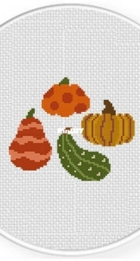 Daily Cross Stitch - Gourd Group