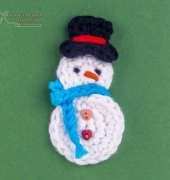 One and Two Company - Carolina Guzman - Snowman Applique