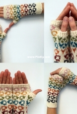 Sheep Shuffle Mitts by Sophie McKane