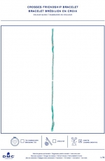 DMC - Crosses Friendship Bracelet - Free