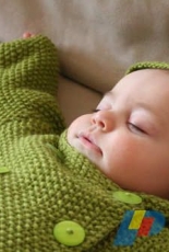 Seed Stitch Baby Jacket by Elinor Brown -Free