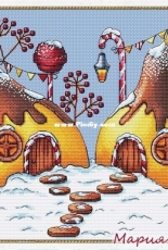 Pear Houses From the Sweet City Series by Maria Brovko