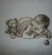 baby with bear