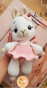 De Ensueños Crochet - María Celeste Bitiol - Paki the llama - Paki la llama - Spanish