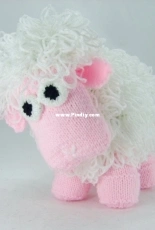 Knitting By Post - Curly The Sheep