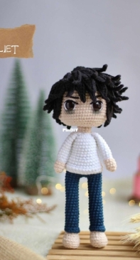 Amigurumis da Vit - Vitória Ferreira - L Lawliet - Portuguese