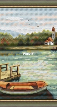 Boat At The Pier by Viktoria Pakhomova