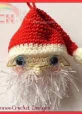 Annoo Crochet Designs - Ho Ho Ho, Santa Ornament - Free