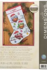 Dimensions 70-08951 Holiday Hooties Stocking PCS10