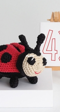 My Crochet Chums - Pia Simpson - Lockdown Ami Challenge - Number 42 - Ladybug - Free