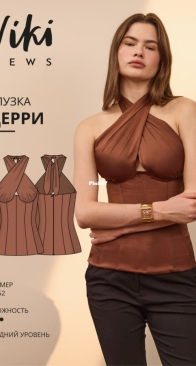 Viki Sews - Cerry Blouse - Церри блузка - Sizes 34-52 - Russian