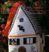Small Town in 3D Cross Stitch - Witch house