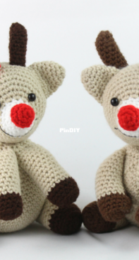 Stringy Ding Ding - Olive - Reindeer Amigurumi - Free