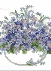 OOE 76444 Forget Me Nots in Vase xsd