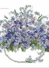 OOE 76444 Forget Me Nots in Vase xsd