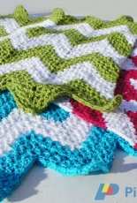 knotsewcute - Tara Schreyer - Chevron Dishcloths