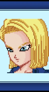 Cross Stitch Quest - Dragon Ball - Android 18 - free