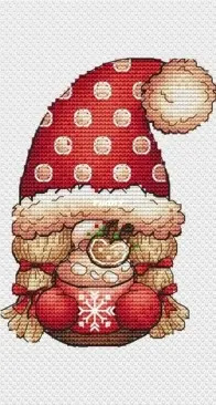 SAstitch - Gnome Girl With A Cup by Svetlana Sichkar