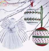 Red Heart- WC1794 Christmas Angel and Crochet Ball Ornaments - Free