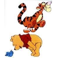 Designer Stitches - J14 - Pooh And Tiggers Game