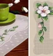 Cherry blossoms tablecloth Coricamo