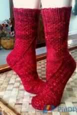 Wimpwoman Designs-Smaug Socks by Claire Ellen-Free