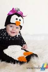 Melodys Makings - Melody Rogers -Poppy Penguin Hat and Cocoon Set Crochet Pattern