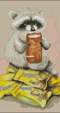 Milana Cross - Raccoon with a Nesquik by Alyona Milyukova XSD