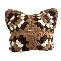 Hygge Crochet Co - Elyse Eades - Granny Cat Ear Beanie