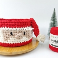 Loopncraft - Santa Basket - Weihnachtsmann Korb - English and German - Free