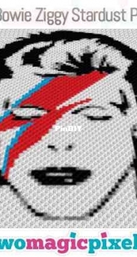 Two Magic Pixels - David Bowie Ziggy Stardust Portrait