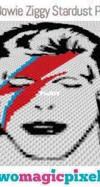 Two Magic Pixels - David Bowie Ziggy Stardust Portrait