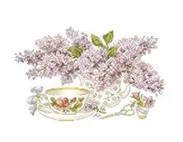 Les brodeuses parisiennes -Eclosion de lilas