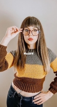 Lambent Crochet - Jodi - Cuddled and Cropped Sweater