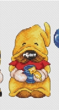 Tigger, Pooh and Piglet Gnomes by Elena Lartsova