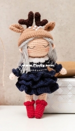 Rico Design - Ricorumi - Pense Bonheur - Marina - Christmas Dolly - Poupée de Noël - French - Free